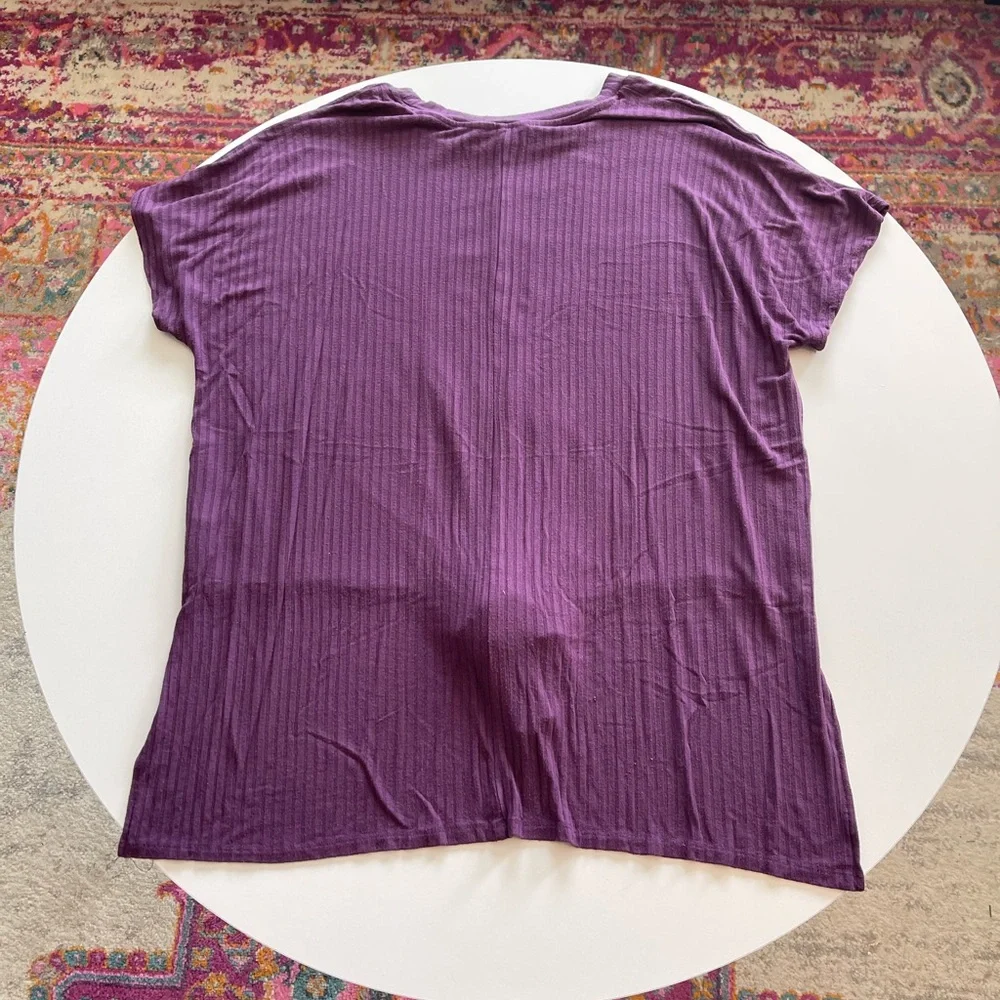 Time and Tru Purple Knot Tunic Top